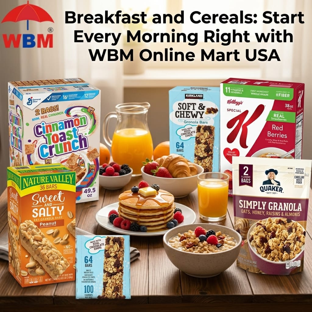 Breakfast and Cereals: Start Every Morning Right with WBM Online Mart USA