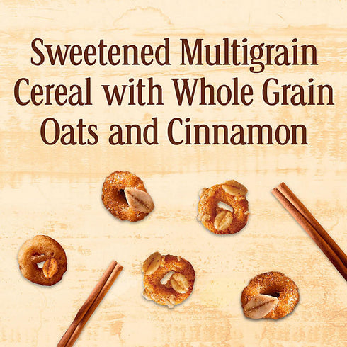 Cheerios Oat Crunch Cereal, Cinnamon, 59.5 oz - Crunchy Whole Grain Oats with Sweet Cinnamon Flavor, Perfect for Breakfast or Snacking