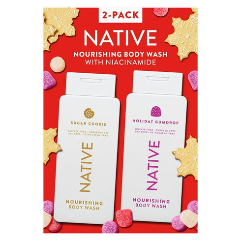 Native Nourishing Body Wash Holiday Variety Pack, 18 fl oz, 2 Count
