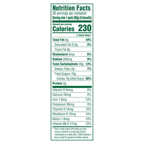 BelVita Breakfast Biscuit, Cinnamon Brown Sugar, 1.76 oz, 30-count