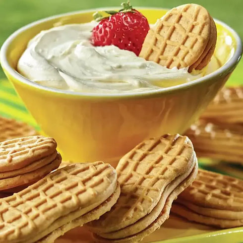 Nutter Butter Peanut Butter Sandwich Cookies, Family Size, 24 Pack - Crunchy Peanut-Shaped Treats with Creamy Filling, Perfect for Sharing, Snacking, or Dipping in Milk, Sealed for Freshness in Every Pack