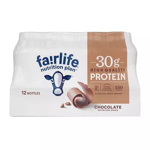 Fairlife Nutrition Plan Chocolate Bottles, 30g Protein, 12 pk./11.5 fl. oz