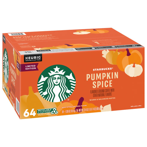 Starbucks Pumpkin Spice K-Cups, 64 ct