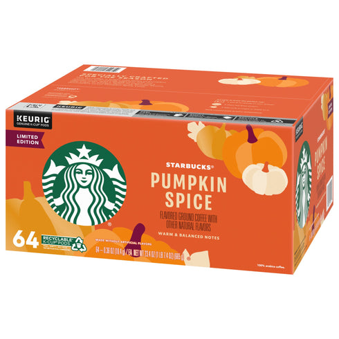 Starbucks Pumpkin Spice K-Cups, 64 ct