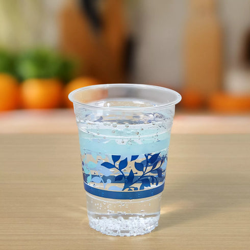Berkley Jensen Plastic Cups - Botanical Leaf, 16 oz./120 ct