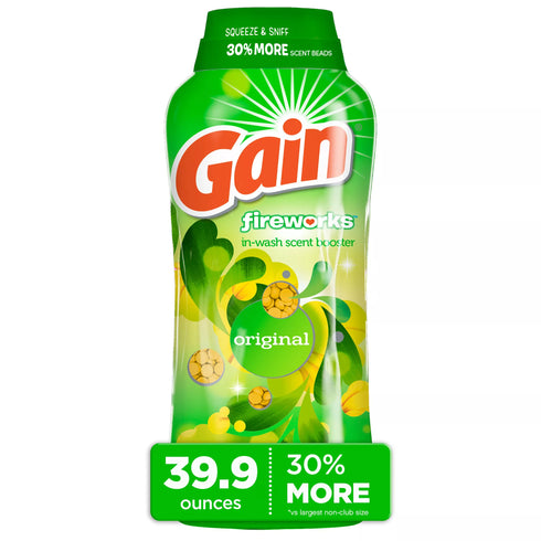 Gain Fireworks In-Wash Scent Booster Beads - Original Scent, 39.9 oz.