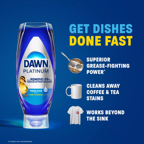 Dawn Platinum Bleach Alternative EZ-Squeeze Dish Soap - Clean Lemon, 3 pk./20.5 fl. oz. each