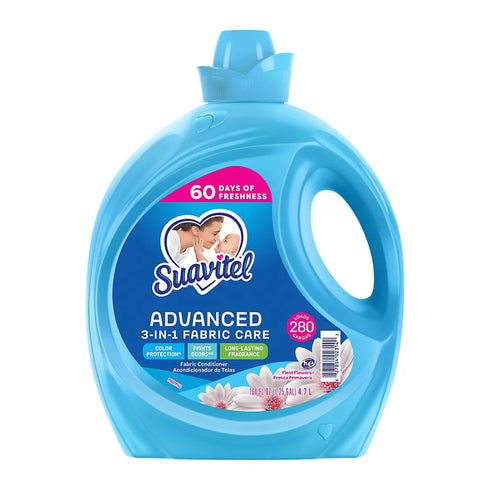 Suavitel Advanced 3-in-1 Fabric Care - Field Flowers, 280 loads/160 oz.