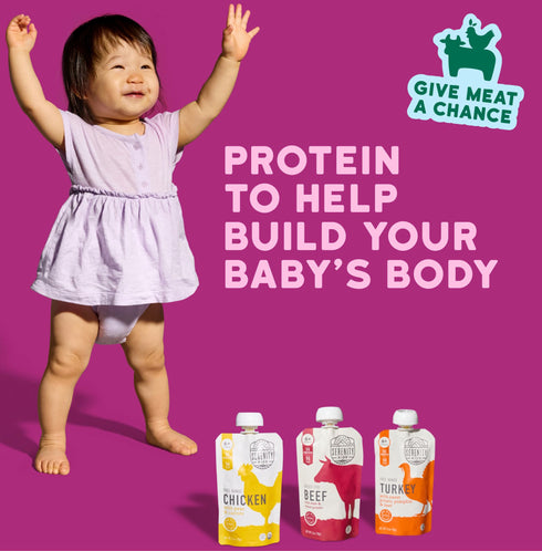Serenity Kids Chicken, Beef & Turkey Meat & Organic Veggies Baby Food Variety Pack, 8 ct./3.5 oz.