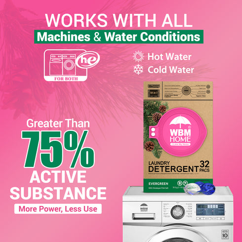 WBM Laundry Detergent Pods | Luxury Ever Green Scent