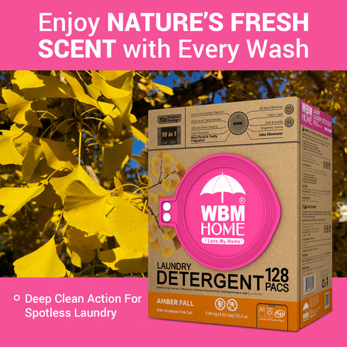WBM Laundry Detergent Pods | Luxury Amber Fall Scent