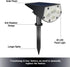 WBM Smart LED Solar Landscape Spotlights – IP67 Waterproof Outdoor Garden Lights, Auto On/Off, 2-Pack