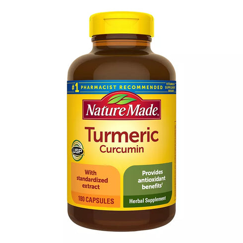 Nature Made Turmeric Curcumin 500mg Capsules, 180 ct