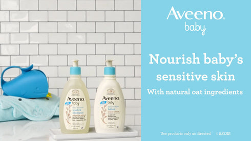 Aveeno Baby Daily Moisture Lotion, For Delicate Skin, Fragrance Free, 2 pk./18 fl. oz