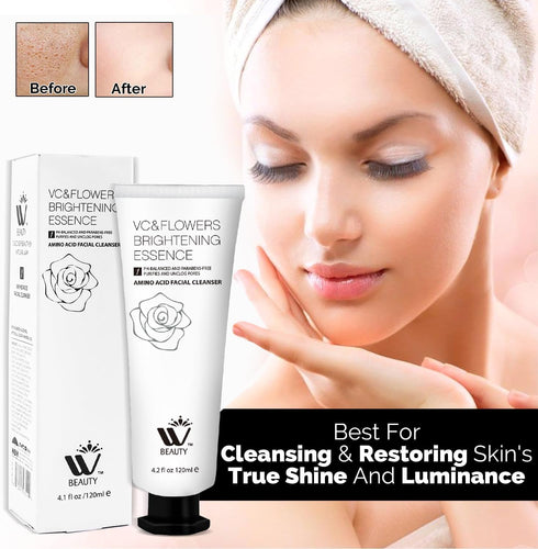 WBM BEAUTY Facial Cleanser with Amino Acid - 4.2 fl oz/120 ml