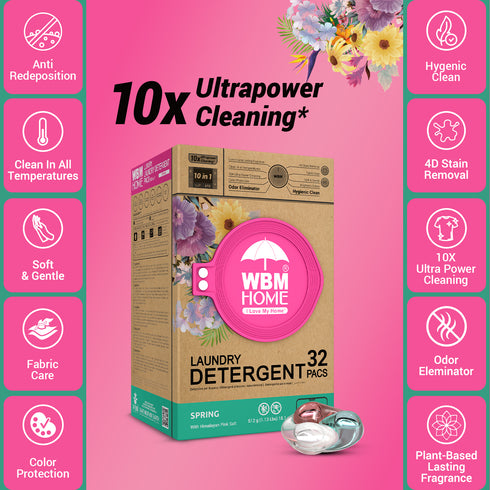 WBM Laundry Detergent Pods | Luxury Spring Scent