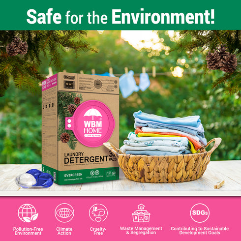 WBM Laundry Detergent Pods | Luxury Ever Green Scent