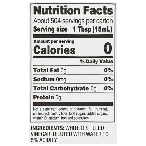 Distilled White Vinegar, 1 gal., 2 pk
