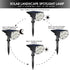 WBM Smart LED Solar Landscape Spotlights – IP67 Waterproof Outdoor Garden Lights, Auto On/Off, 2-Pack