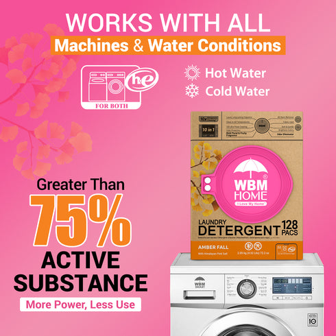 WBM Laundry Detergent Pods | Luxury Amber Fall Scent
