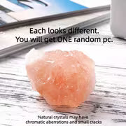 Natural Himalayan Pink Salt Raw Stones, Translucent to Opaque Mineral Chunks for Home Decor and Crafts