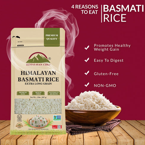 Himalayan Chef Basmati Rice Extra-Long Grain | 2 lbs