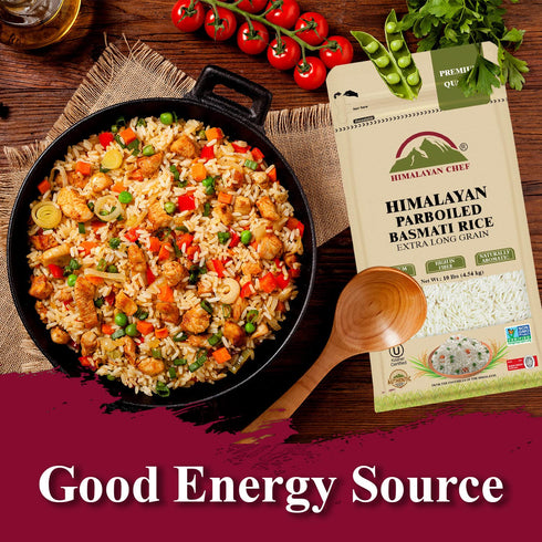 HIMALAYAN CHEF Parboiled Basmati Rice | 10 lbs