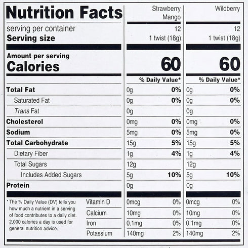 Member's Mark Organic Fruit Twist, Variety Pack, 0.63 oz., 24 pk.