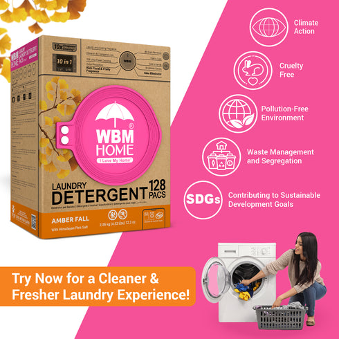 WBM Laundry Detergent Pods | Luxury Amber Fall Scent