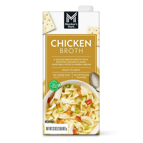 Member's Mark Chicken Broth, 32 oz., 6 pk