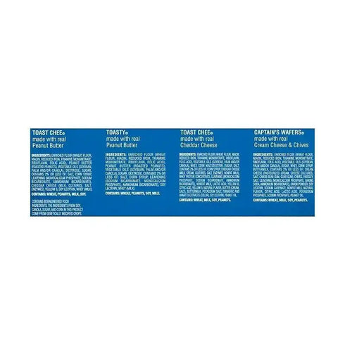 40 Count – Lance Sandwich Crackers Variety Pack, Includes a Mix of Classic Flavors Like Peanut Butter and Cheese