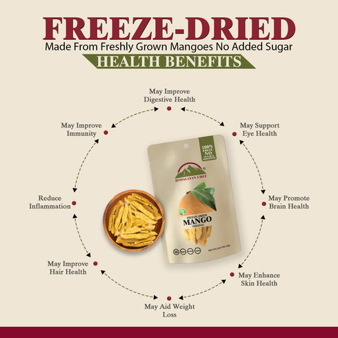 Himalayan Chef Freeze-Dried Mango Crisp - 10 Bags