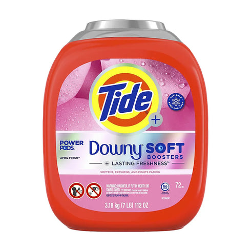 Tide Power PODs with Downy Soft Boosters - April Fresh, 72 ct.