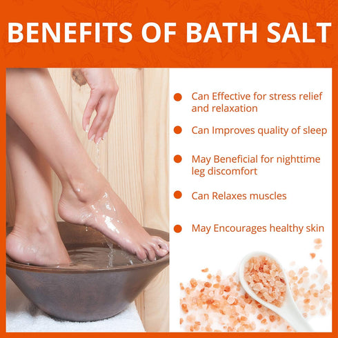 Natural Solution Pink Salt Body Soak with Blood Orange, Organic Muscle Relief Soak, 3 lbs