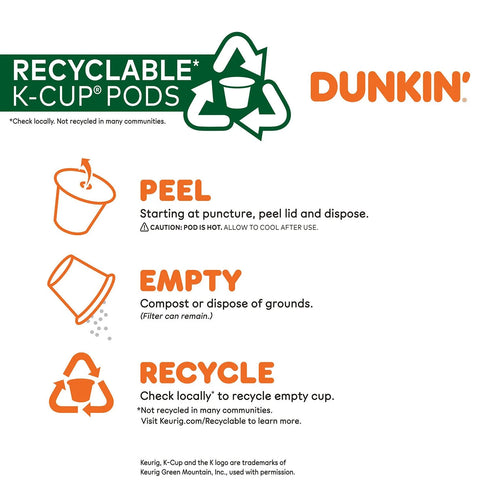 Dunkin' Donuts, Original Blend, Medium Roast, K-Cup Pods, 72ct