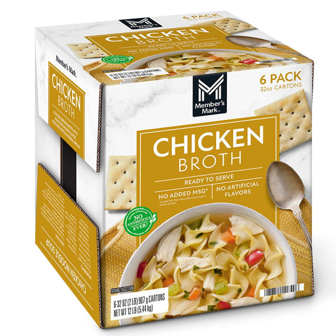 Member's Mark Chicken Broth, 32 oz., 6 pk