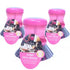 3 Count WBM Dish Scrubber with Soap Dispenser, Non-Slip Good Grip, Kitchen Brush