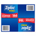 Ziploc Storage Slider Variety Pack, 166 ct.